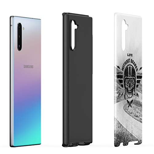 Cover Universe Funda para Samsung Galaxy Note 10 Life Without Brakes Biker Motorcycle Club, Resistente a los Golpes, Carcasa Dura de PC de 2 Capas + Funda Protectora de Diseño Híbrido de TPU