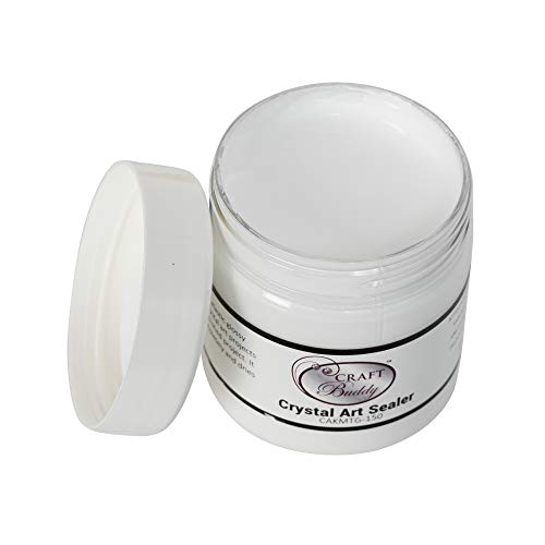 Craft Buddy Kit de gemas de cristal de 40 cm x 50 cm (sellador de arte de cristal, 150 ml)