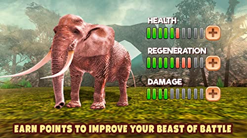 Crazy Elephant Rampage | Animal Fighting War: Battle Duel Monsters Games