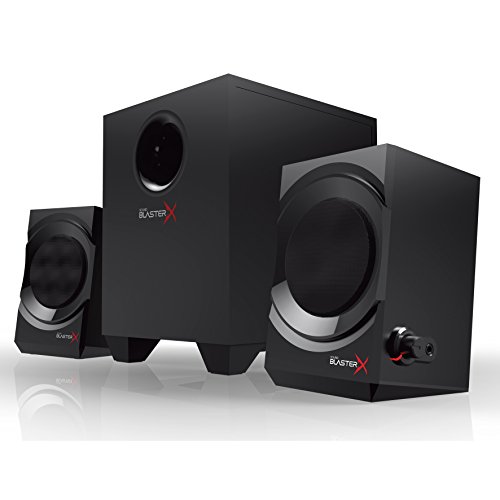 Creative Sound BlasterX Kratos S3 - Altavoces para Juegos analógicos 2.1, Color Negro