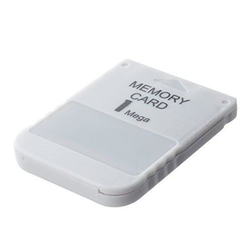 Creely Blanco 1 MB 1MB Memory Card Stick para 1 juego PS1 PSX