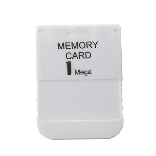 Creely Blanco 1 MB 1MB Memory Card Stick para 1 juego PS1 PSX