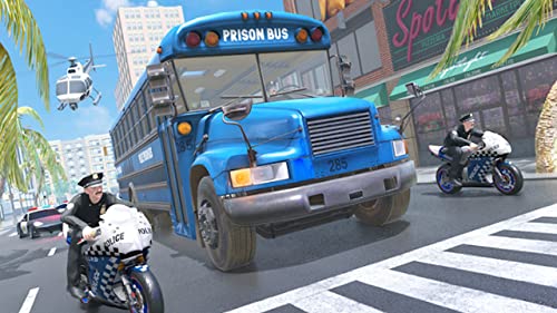Crime Town Jail Prisoners Transport Van: Police Bus Driving Pro Parking Parking Adventure Robber Car Chase Rush Simulator Mejor juego gratis 2019