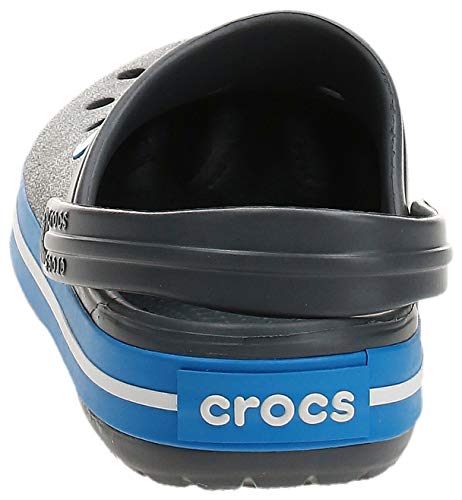 Crocs Crocband Unisex Adulta Zuecos, Gris (Charcoal/Ocean), 43/44 EU