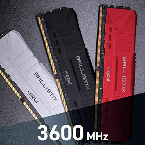 Crucial Ballistix BL2K8G36C16U4R 3600 MHz, DDR4, DRAM, Memoria Gamer para Ordenadores de sobremesa, 16GB (8GB x2), CL16, Rojo