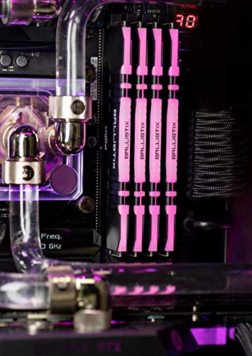 Crucial BL2K8G36C16U4RL Ballistix RGB - Memoria Gamer para ordenadores de sobremesa, 3600 MHz, DDR4, DRAM, 16GB (8GBx2), CL16, Rojo