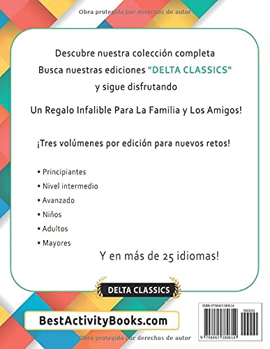 CRUCIGRAMAS EN ITALIANO PARA NIVELES INTERMEDIOS - ¡ASÍ DE FÁCIL! - VOL.1 - DELTA CLASSICS - UN CUADERNO DE SOPAS DE LETRAS CON 2000 PALABRAS ... DIVERTIDÍSIMA. ¡INCLUYE JUEGO EXTRA Y MÁS!