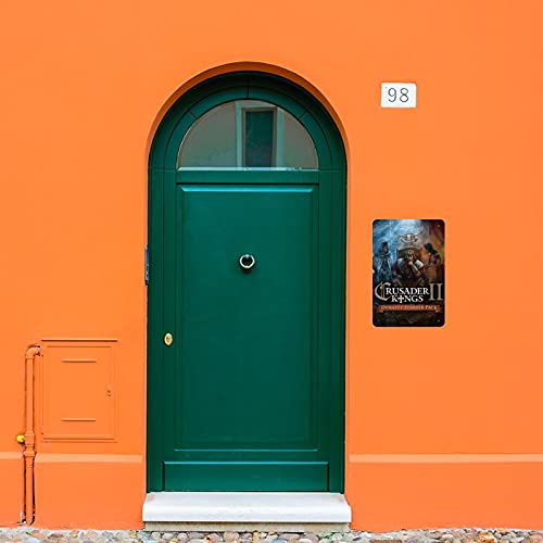 Crusader Kings II Classic Popular Game Cover 2 Letrero de metal vintage Pub Club Cafe bar Home Wall Art Decoración 30 x 20 cm