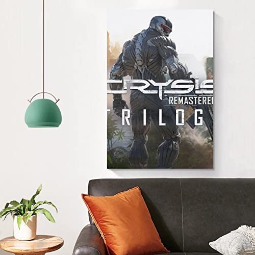 Crysis Remastered Trilogy Juego de portada de lienzo y arte de pared, impresión moderna de decoración de dormitorio familiar para familiares y amigos, 30 x 45 cm
