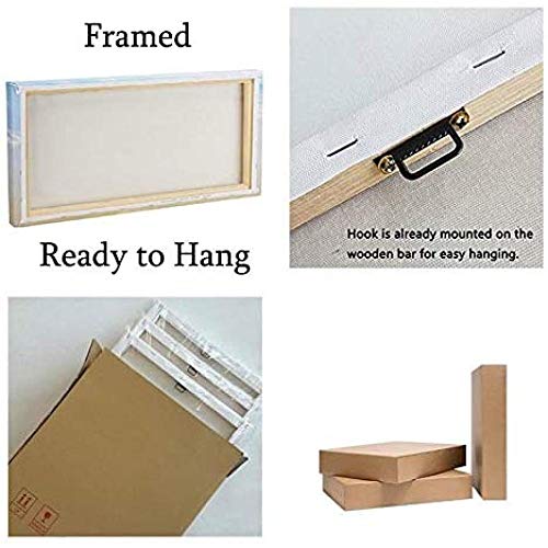 Cuadros en Lienzo,Modular Decoración De Pared Póster,5 Piezas Cuadro, Tenerife Playa Negra en españa,Pinturas Al Óleo, con Marco,Regalo Creativo del Hogar