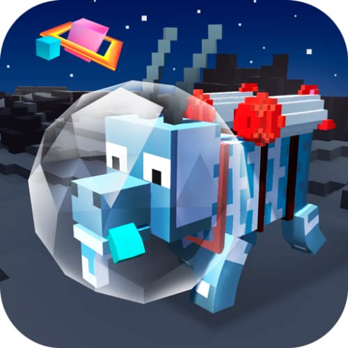 Cube Space Goat Sim 3D: Open Space Animal Simulator | UFO Games Cube Craft Blocky World Space Explorer