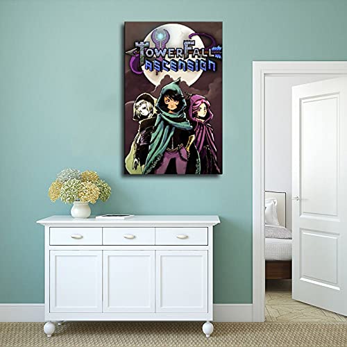 Cubierta de juego popular clásica TowerFall Ascension 3 Wall Art Decor Print Cuadros para carteles de sala de estar Marco: 60 x 90 cm