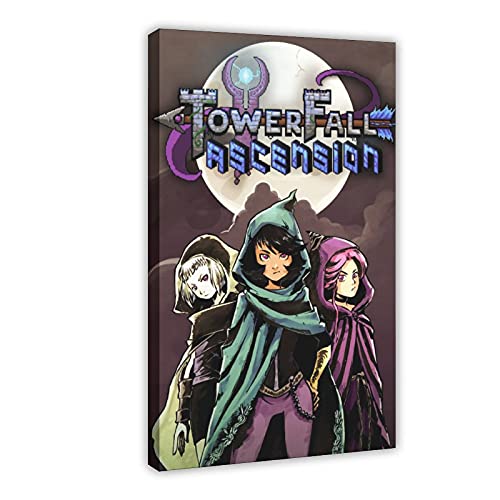 Cubierta de juego popular clásica TowerFall Ascension 3 Wall Art Decor Print Cuadros para carteles de sala de estar Marco: 60 x 90 cm