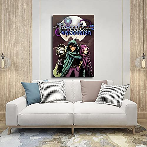 Cubierta de juego popular clásica TowerFall Ascension 3 Wall Art Decor Print Cuadros para carteles de sala de estar Marco: 60 x 90 cm