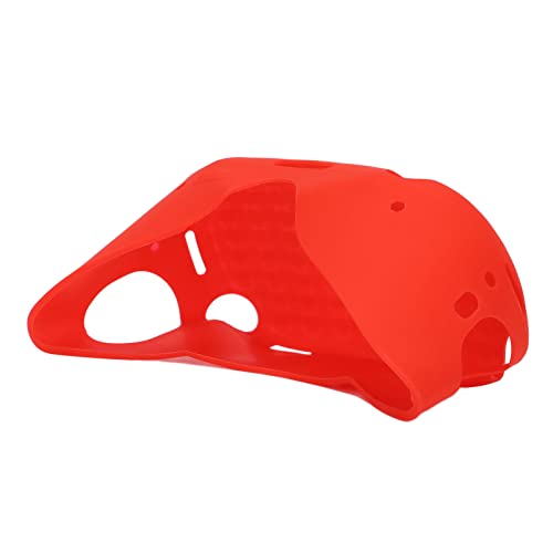 Cubierta De Lente De Silicona para Gafas VR, Cubierta Protectora De VR Lavable Antiarañazos A Prueba De Colisiones para Oculus Quest 2(Rojo)