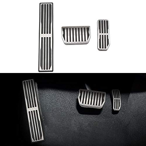 Cubierta para pedal de freno de freno de pie para Pedales de acero inoxidable en forma compatible con Jaguar Xe xf f- Pace F ritmo 2015 2016 2017 2018 2018 Freno de gas Pedal Pedal Pedales Pedales Ped