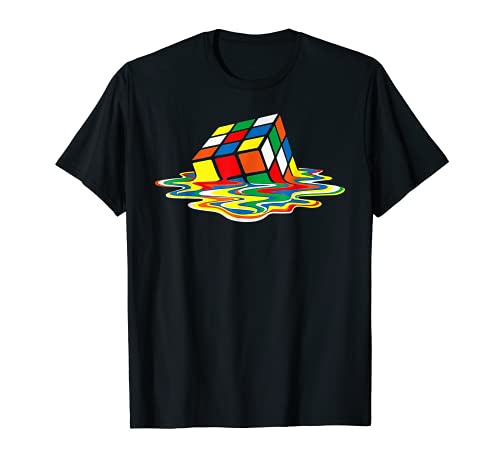 Cubo de fusión divertido retro juego Rubik Rubix Rubics Cube Camiseta