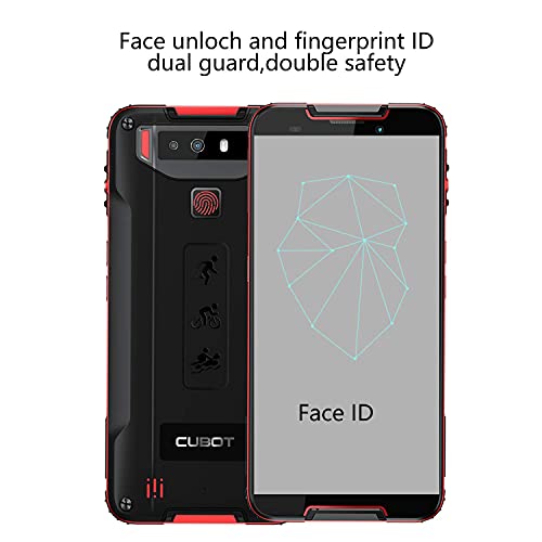 CUBOT Quest 4G IP68 Móvil Libre Smartphone Robusto Android 9.0 4GB+64GB 5.5 Pulgadas Android Dual SIM Quad-Core Dual Cámara 12Mp 4000mAh Botón Personaliado NFC Type-C Negro (Reacondicionado)
