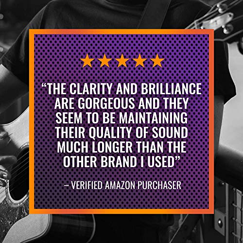 Cuerdas de guitarra acústica Elixir Strings de bronce fosforado con recubrimiento NANOWEB, calibre ligero (.012-.053)