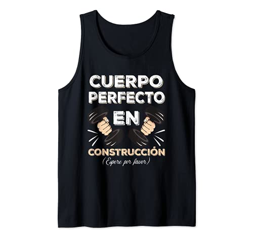 Cuerpo Perfecto Construccion Fitness Crossfit Hombre Regalo Camiseta sin Mangas