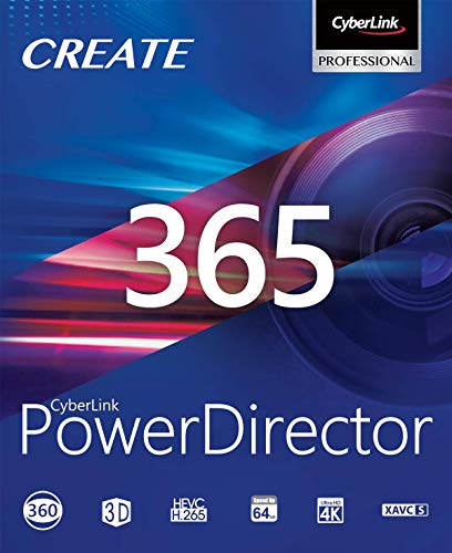 CyberLink PowerDirector 365 | 12 Meses | PC | Código de activación PC enviado por email
