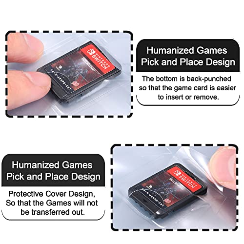 D DACCKIT Soporte para tarjetas de juego compatible con tarjetas Mini Amiibo, 630 cartuchos, organizador compatible con Nintendo Switch PS Vita Games SD tarjetas de memoria (púrpura)
