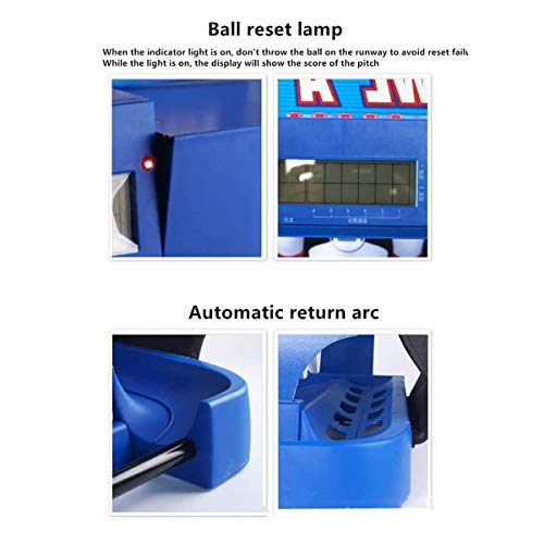 Daka Game Electronic Bowling Alley, con Marcador Electrónico LED, Juego De Familia De Interior Plegable Juego De Bolos Padre-Niño Interactive Toy Ball