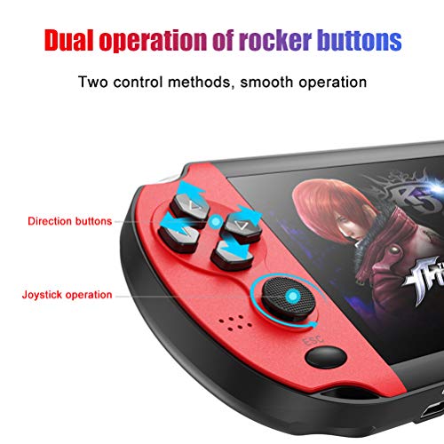 Dan&Dre Videojuego portátil, consola de videojuegos retro de 4,3 pulgadas, consola de juegos dual Nostalgic Classic con 10.000 juegos integrados.