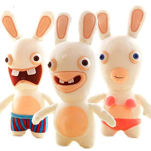 danyangshop Juguete De Peluche Hot Toys Rayman Raving Rabbids Rabbit Kawaii Plush Animation Rabbit Animal Kids Toys 25 Cm Muñecas De Trapo para Niños Regalo De Niñas