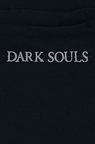 Dark Souls Great Grey Wolf Hombre Camiseta Negro XL, 100% algodón, Regular