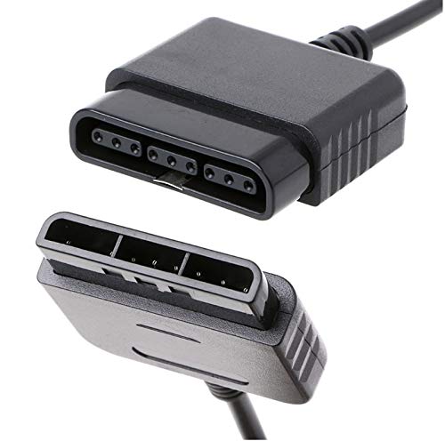 DARLINGTON & Sohns - Cable alargador compatible con mando Playstation PS1 y PS2, 2 cables de extensión