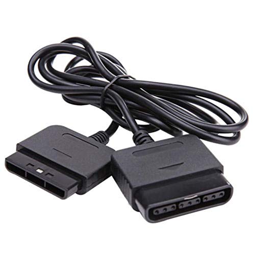 DARLINGTON & Sohns - Cable alargador compatible con mando Playstation PS1 y PS2, 2 cables de extensión