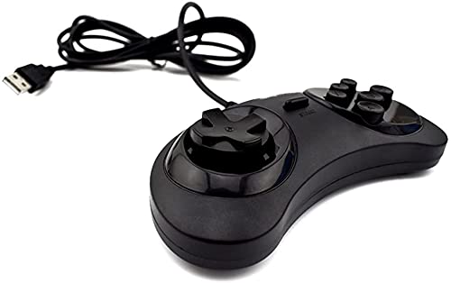 Data Frog Para SEGA USB Classic Gamepad 6 botones USB Gaming Joystick Soporte para PC MAC Mega Drive Controladores