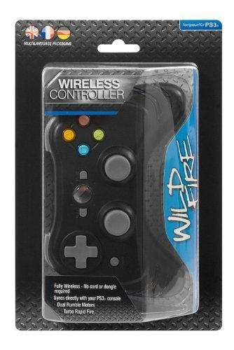 Datel Wildfire Wireless Bluetooth Controller - Includes Turbo Rapid Fire, Memory Sensors & Dual Shock Games Support (PS3) [Import Anglais] [Importación Francesa]