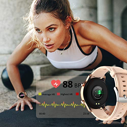 Dccioriu Reloj Inteligente para Hombre y Mujer, Pulsera de Actividad con Pulsómetro, Monitor de sueño, Podómetro y IP67 Impermeable, Reloj Deportivo para iOS y Android