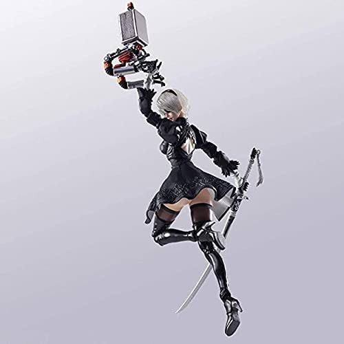 DDAYONB Figura Nier Automata Yorha No. 2 Tipo 2B Anime PVC Modelo Figura de acción Juguetes Colección Decoración 14cm