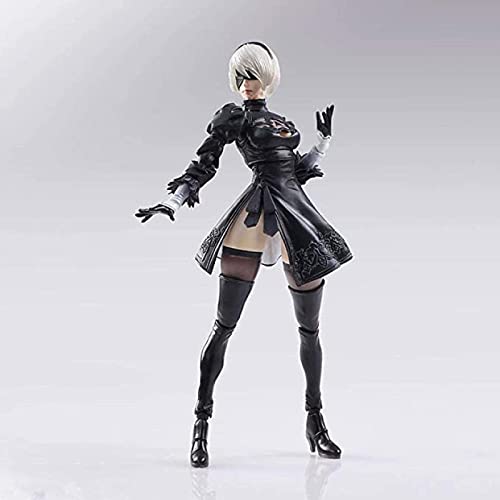 DDAYONB Figura Nier Automata Yorha No. 2 Tipo 2B Anime PVC Modelo Figura de acción Juguetes Colección Decoración 14cm