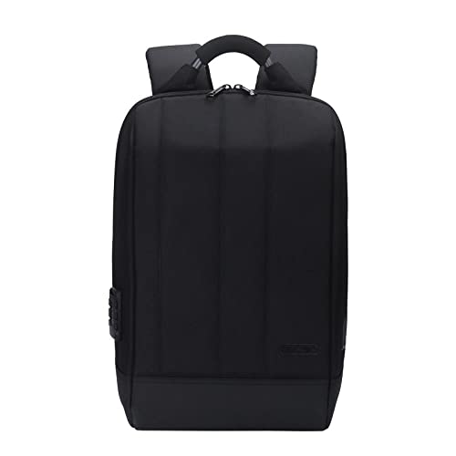 DDXJKL mochila Mochila para hombre de alta gama, viaje de trabajo, viaje, mochila para hombre, mochila para ordenador portátil-negro_17 pulgadas