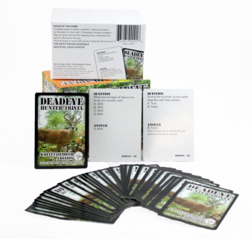Deadeye Whitetail Deer Hunter Trivia Juego de cartas