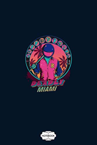Deadly Miami Notebook: Matte Finish Cover, Diary, 6x9 120 Pages, Planner, Lined College Ruled Paper, Journal