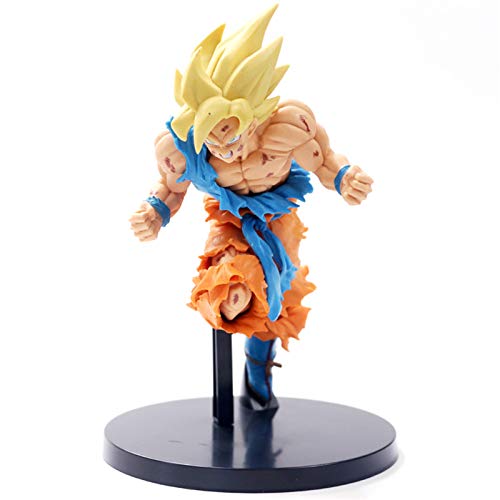DEERO Dragon Ball Z Son Goku Figura de acción Super Saiyan Assault PVC Dragon Ball Z Modelo DBZ Colección Modelo (A OPP Bag)