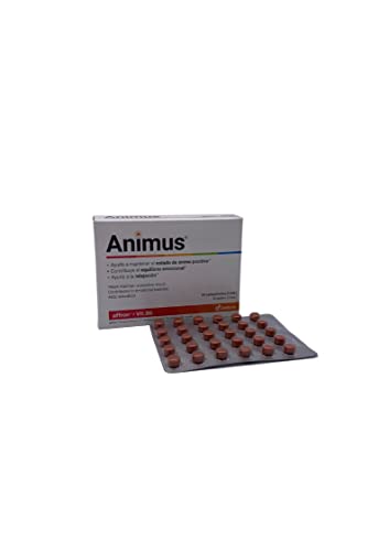 DEITERS - Animus Complemento Alimenticio, Pastillas para el Ánimo, Pastillas Naturales para la Ansiedad y Estrés, Complejo Vitamínico, con Vitamina B6, Multivitaminas, Ansiedad, 30 Comprimidos