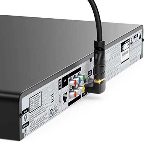 deleyCON HDMI Adaptador de Ángulo de 90° 2 Piezas en Juego - HDMI Tipo A Enchufe y Toma - 4K Ultra HD UHD 3D Full HD 1080p HDR ARC Highspeed con Ethernet