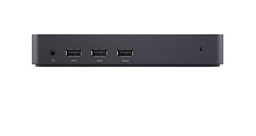 Dell 452-BBOT - Base de conexión (USB 3.0, USB A, USB B, 10, 100, 1000 Mbit/s, 1000BASE-T, 1000BASE-TX, 100BASE-T, 100BASE-TX, 10BASE-T), color negro
