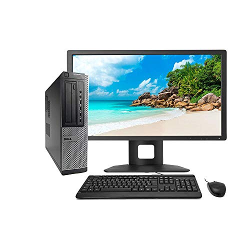 Dell 7010 - Ordenador de sobremesa + Monitor 22'' (Intel Core i5-3330, 8GB de RAM, Disco de 500GB HDD, Lector DVD, WiFi, Windows 10 Pro 64 bits) (Reacondicionado)