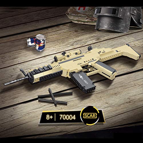 Dellia Arma técnica de 385 piezas para armas de asalto modelo Blaster Gun con función de disparo, compatible con Lego