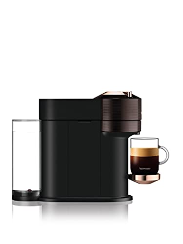 De'Longhi Nespresso Vertuo Next ENV120.BW, Máquina de Café y Espresso con WIFI y Bluetooth Integrados, Cafetera Automática de Cápsulas con Sistema de Preparación con un Solo Toque, Marrón