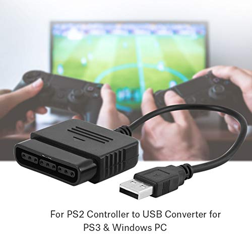 Demeras Adaptador de Controlador PS2 a PS3 Adaptador de Controlador PS2 Convertidor de Adaptador de Controlador a USB para PS3 y PC