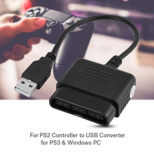 Demeras Adaptador de Controlador PS2 a PS3 Adaptador de Controlador PS2 Convertidor de Adaptador de Controlador a USB para PS3 y PC