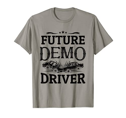 Demolición Derby Crashing Cars Niños Futuro Demo Driver Camiseta